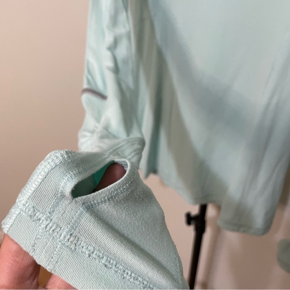 Lululemon Warm It Up Long Sleeve Heathered Aquamarine sz 6 - Picture 7 of 12